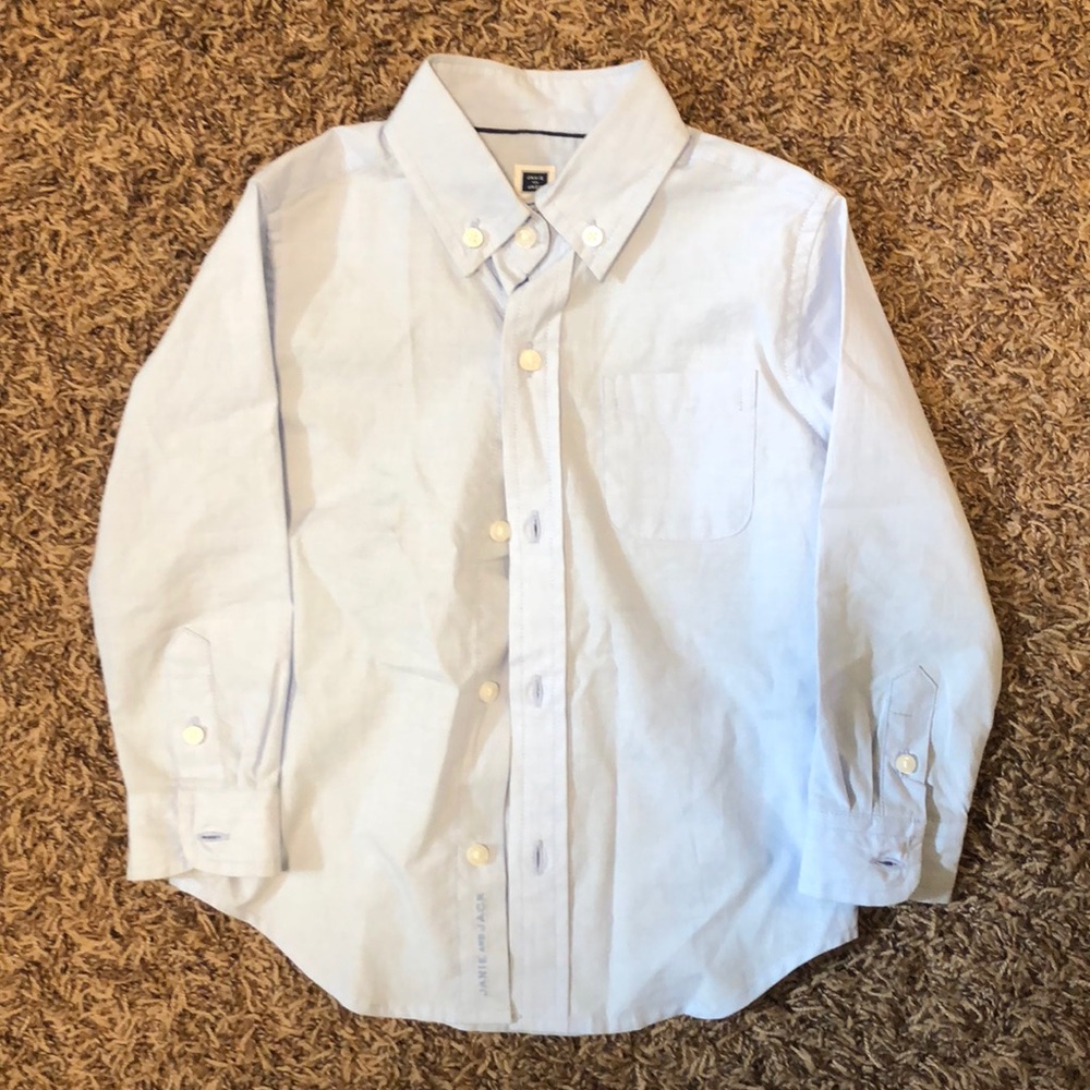 Janie and Jack long sleeve button up shirt